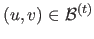 $ (u,v) \in \mathcal{B}^{(t)}$