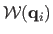 $ \mathcal {W}(\mathbf{q}_i)$