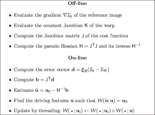 \begin{table}
\begin{center}
\fbox{\begin{minipage}{0.95\columnwidth}
\begin{...
...}\:; \mathbf{u})$
\end{itemize}
\end{minipage}}
\end{center}
\end{table}