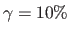 $ \gamma=10\%$