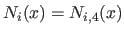 $ N_i(x) = N_{i,4}(x)$