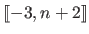 $ \llbracket -3, n+2 \rrbracket $