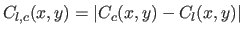 $ C_{l,c}(x,y)=\left\vert C_c(x,y)-C_l(x,y) \right\vert$